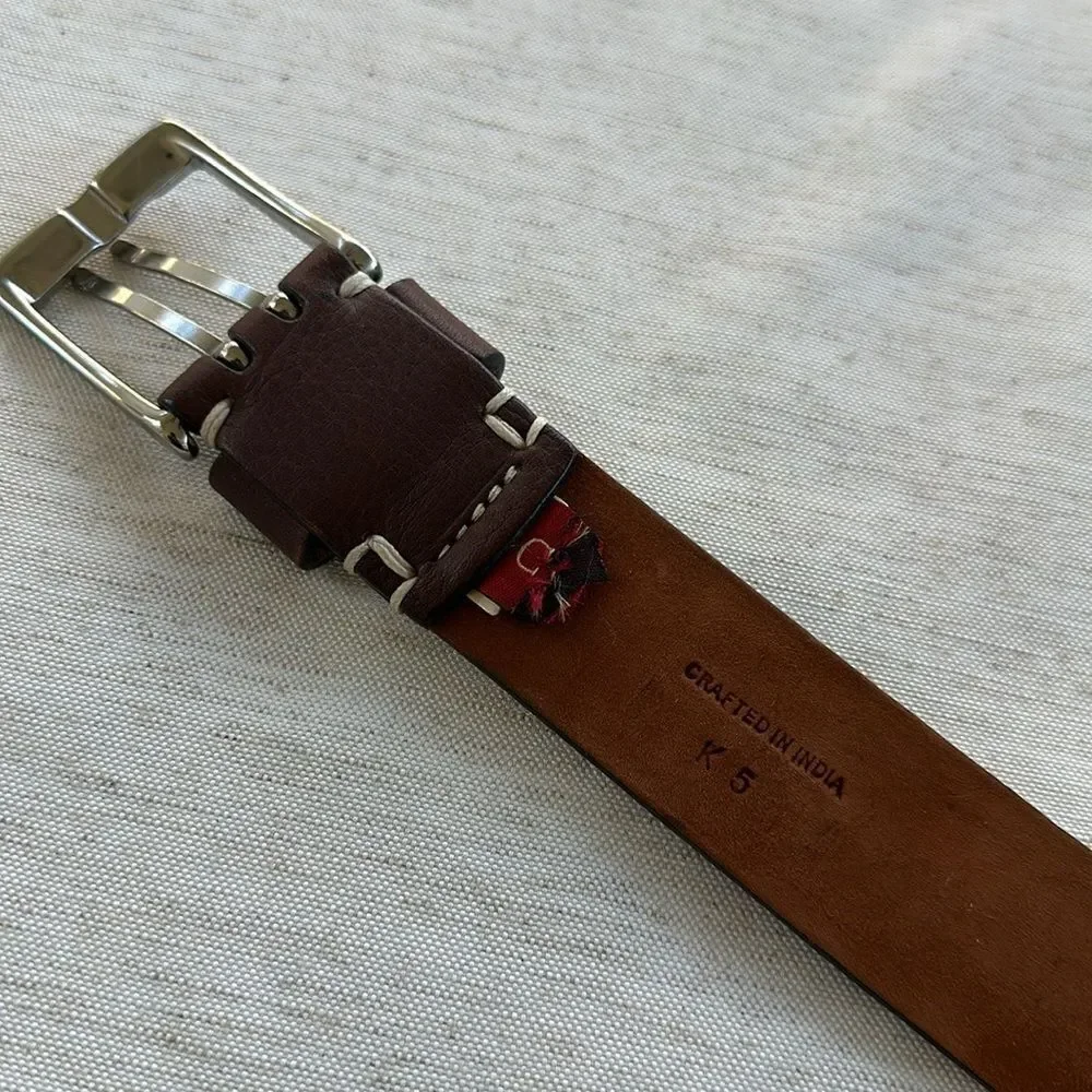 Cole Haan Brown Leather Men’s Belt 42